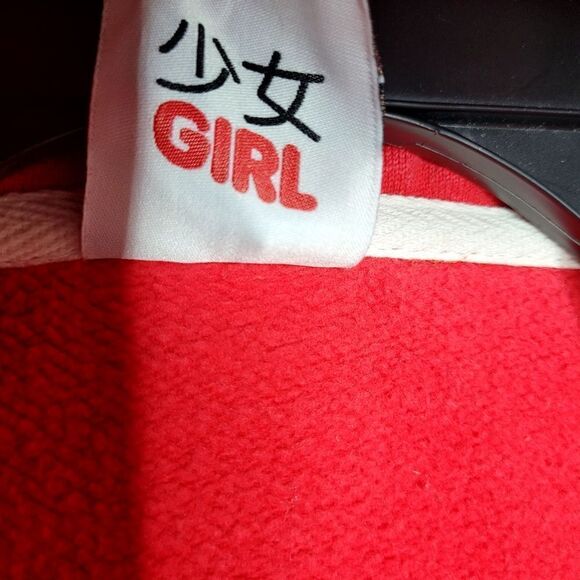 Devil Nut Under Red Flag Burning Embroidered Heavyweight Hoodie Size XS - Picture 12 of 13